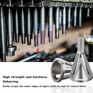 AUK Stainless Steel Remove Burr Tools Drill Bit Deburring External Chamfer Tool