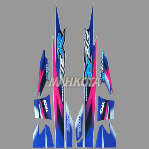 STRIPING STICKER LIS LES POLET fizr fiz r f1 zr sporty dual tone limited edition 1999 biru silver pink variasi berkualitas termurah