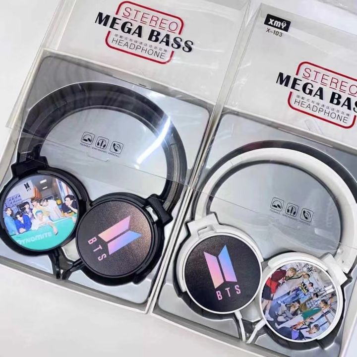 MEGA BASS HEADPHONE KPOP BTS.BT21,BLACKPINK Lazada PH