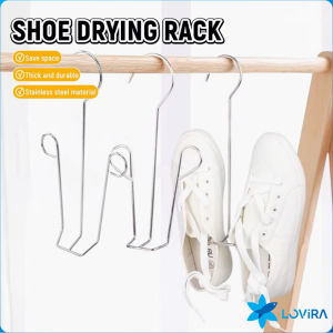 LoviRa Stainless Steel Shoes Drying Hanger Shoes Drying Rack Hanging Shoe Organizer Space Saving 1Pc