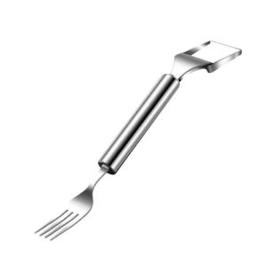 2-in-1 Stainless Steel Watermelon Mango Cutter with Fruit Fork Multi-Function Fruit Dicer Cuber & Fork