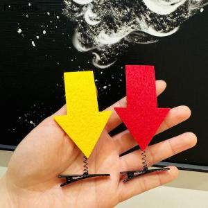 💟【Special price】💟Be Cools Creative Arrowhead Shape Hair Clip Funny Cute Arrow Question Mark Hair Clip Photo Prop Headdress Novelty Hair Accessories Gifts