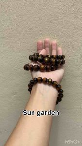 Vòng tay san hô đen ánh kim sang trọng freesize nam nữ