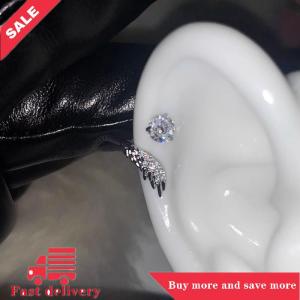 [COD] 2Pcs Versatile Exquisite Shiny Wing Ear Bone Nail For Women Fashion Personalized Piercing Earrings Jewelry Accessories Gifts