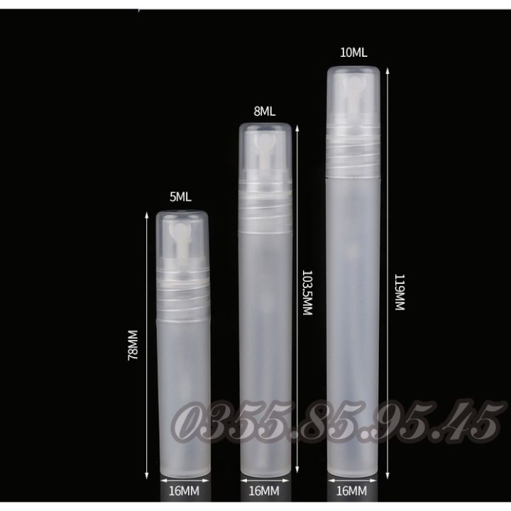 Chai chiết nước hoa BODY MIST NHỰA thân MỜ dạng xịt sương 5ML - 10ML ...