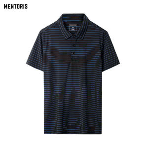 Áo Polo Nam Áo Thun Có Cổ Tay Ngắn MENTORIS Chất Coolmax Mát Lạnh Co Giãn Thoải Mái Thiết Kế Lịch Sự Nam Tính MPL35