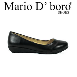Mario D Boro Womens Elegant Black Leather Ballet Flats Shoes LX 26723 C54