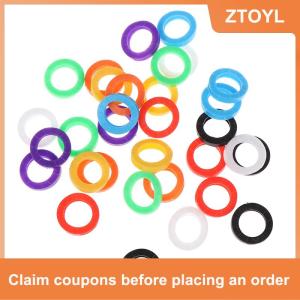 【ZTOYL】 32x màu sắc tươi sáng Hollow Silicone Key cap bao gồm Topper Keyring Quà Tặng