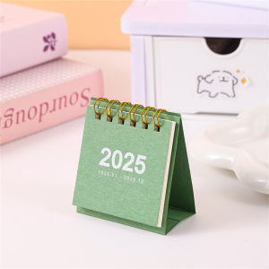 SHUNAICHI English 2025 2026 Mini Simple Small Desk Calendar Pocket Portable Daily Memo Calendar Planner Desktop Decor Office Stationery