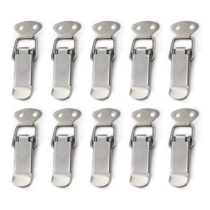 10 PCS Suitcase Toggle Catch Lock Silver Decorative Hasp Lock Box for Latch Clasp Trinket Tool Practical Locks Durable