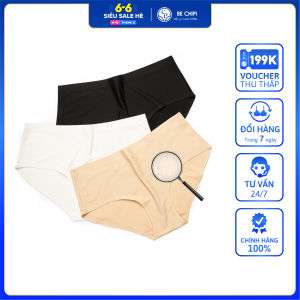 COMBO 3 Quần Lót Không Đường May Màu Trơn Thông Khí Thoáng Mát By Bechipi - QL9999