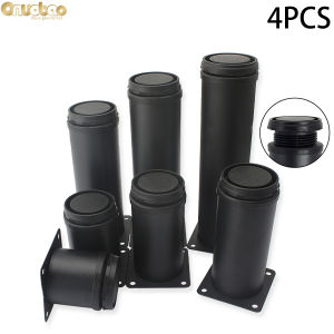 Onuobao 4 cái Chân ghế sofa có thể điều chỉnh bằng thép không gỉ Màu đen mờ 5-25 cm Chiều cao đồ nội thất có thể điều chỉnh Chân đồ nội thất kim loại Hỗ trợ chân Chân tủ có thể điều chỉnh Chân tủ TV bằng thép không gỉ