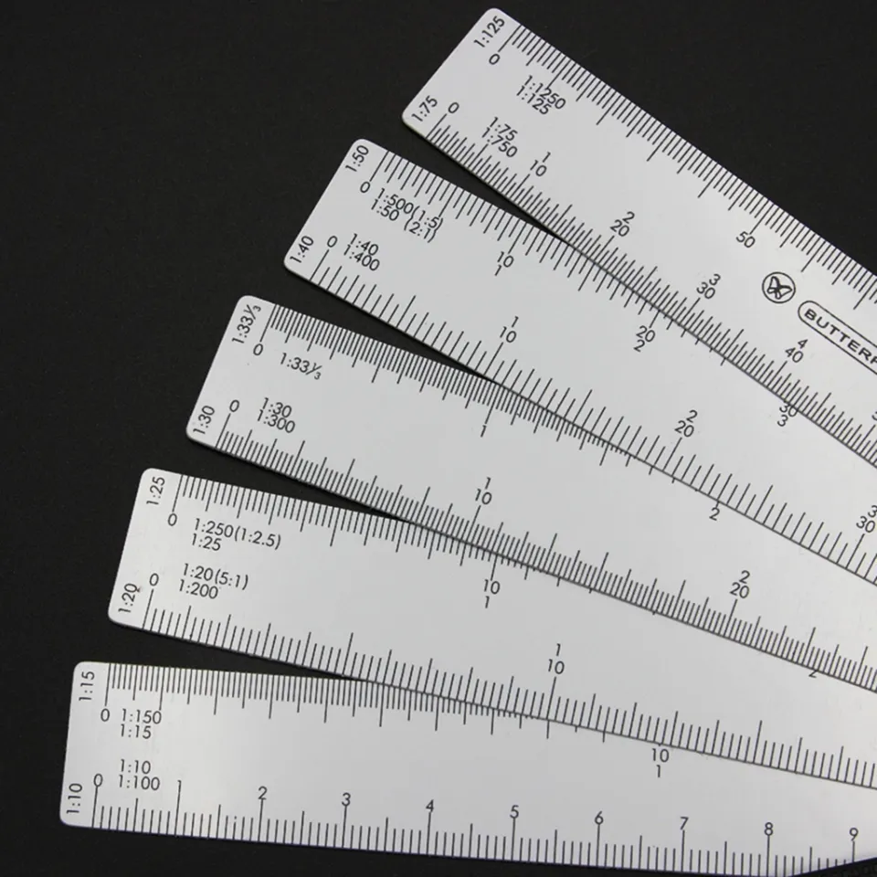 Portable scale ruler inch metric 50M