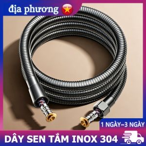 Dây Sen Tắm Inox 304 Cao Cấp Đầu Nối Đồng Thau Chống Xoắn Rối Xoay 360 Độ Dây Dẫn Nước Vòi Hoa Sen Chịu Áp Lực Cao Chống Nổ Chống Gỉ Sét Rò Rỉ Ren G1/2 Dây Cấp Nước Nóng Lạnh Vòi Xịt Vệ Sinh Phụ Kiện Phòng Tắm Đa Năng