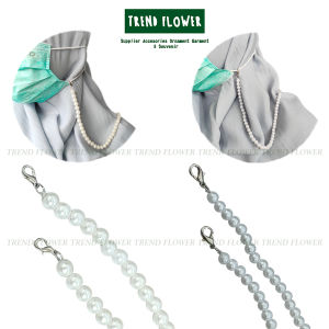 Strap Masker Mutiara pearl - Kalung Masker - Tali Masker Style Korea rantai masker cantolan masker