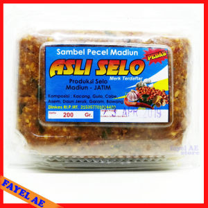 Sambel Pecel Madiun Rasa Pedas Bumbu Kacang Sambal Kacang Instan Bumbu Pecel Instan Cap Asli Selo 180gram bumbu pecel extra pedas sambel pecel asli madiun sambel kacang pedas
