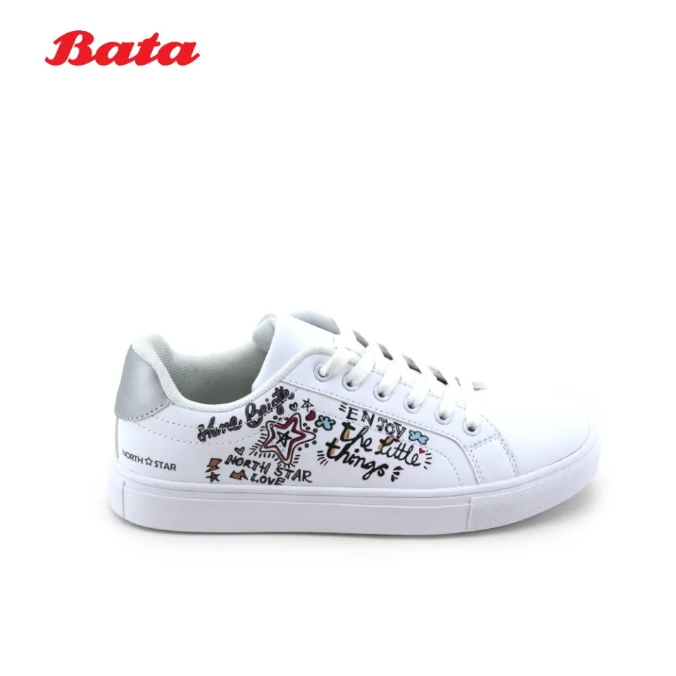 Buy North Star Womens Block White Lace-up Sneaker - 3 UK at Amazon.in