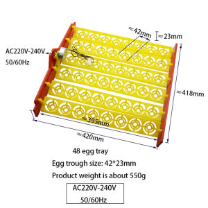 56/48/36/24 Eggs tray Automatic Egg Incubator Turner Tray With 220V Motor Chickens Ducks Poultry Hatching Device