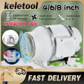 Toilet exhaust fan ventilation fan Inline Duct Fan Duct Vent Bathroom Kitchen Grow Tent  Toilet Motor for Ducting Vents Bathroom. 