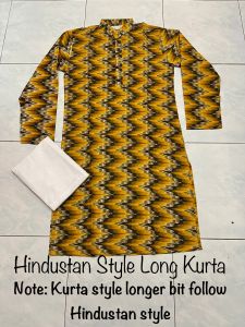 Hindustan Long Jippa | Pure Cotton Kids Boys Kurta Set | Boys kurta pajama | Kids Jippa - Full set with pants