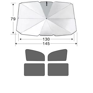 Ô Che Nắng Kính Lái Ô Tô  Dù Che Nắng Kính Lái Ô Tô (Tặng BAO DA) – Chống Nắng Nóng Chống UV Bảo Vệ Nội Thất Xe