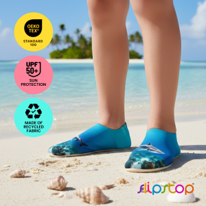 SLIPSTOP Giant Junior Boys Kids Aqua Shoes | Water Swim Shoes | Non-Slip Beach Shoes for Pool & Sea