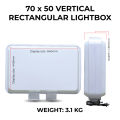 KGS Portable Advertising LED Lightbox Rectangle Outdoor Signage/ Business Promotion| without Logo. 