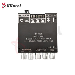 Aideepen  ZK-TB21/ZK-TB21S/ZK-HT21 Bluetooth 5.1 Digital Power Amplifier Module 2.1-channel Stereo  2*50W 160WX2+220W AUX Digital Power Amplifier Board Speaker Home Music Wireless Module Audio High and Low Pitch Subwoofer