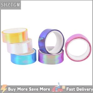 [COD] SHZTGM 5M จังหวะยิมนาสติกตกแต่งโฮโลแกรม Prismatic Glitter TAPE hoops STICK