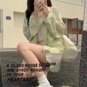 lune 99001 *ส่งไว*เสื้อเชิ้ตผู้หญิง ทรงเสื้อเชิ้ต เสื้อเชิ้ตชีฟอง เสื้อซีทรู สไตล์เกาหลี เนื้อผ้าเบาบาง สวมใส่สบาย