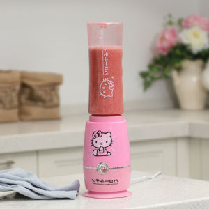 Christmas Gift Halloween Miniso Kawaii double cup Household Use Juicer Hello Kitty Cartoon Cute Mini Juice Blender Fashion Kitchen Supplies New Style kit