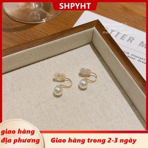 [COD] SHPYHT Giao hàng địa phương Ngọc Trai Tai Clip Thời Trang Mà Không Có Lỗ Tai Bông Tai Đơn Giản Tai Cuff Giả  Đồ Trang Sức Thời Trang Bông Tai Ngọt Ngào Cho Phụ Nữ
