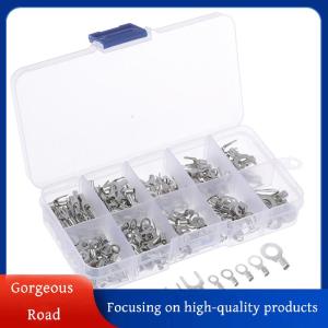 [Gorgeous] Hot Sale 320Pcs Box 10 In 1 Terminals Non-Insulated Ring Fork U-type Brass Terminals kit