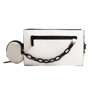 【Alloet】 Versatile PU Leather Saddle Crossbody Bag for Women Small Square Design with Adjustable Strap