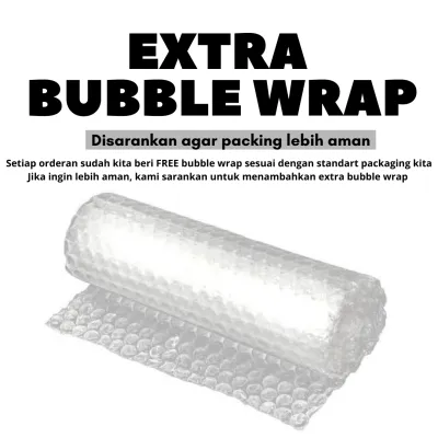 Paking tambahan kardus dan buble wrap