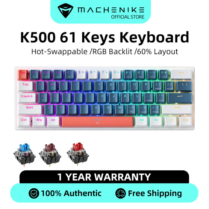Machenike K500 B61 Bàn phím cơ 60% phím bàn phím có dây Bàn phím chơi ...