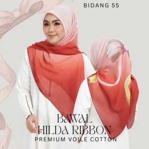 Bawal Cotton Voile 55” Square Hijab | Lightweight & Breathable Plain Shawl |Spacious Shawl for Those Who Prefer More Coverage & Comfort | Stylish Tudung for Muslim Women
