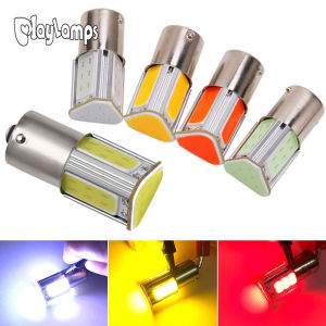 1pcs P21W bay15d ba15s P21/5 W 1156 1157 LED COB 12 V ไฟเบรคอัตโนมัติสีขาวสีแดงรถ LED หลอดไฟด้านหลังไฟสัญญาณเลี้ยว