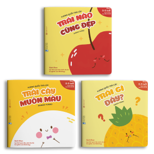 Sách Ehon - Combo 3 cuốn Vương quốc trái cây - Dành cho trẻ từ 0 - 3 tuổi