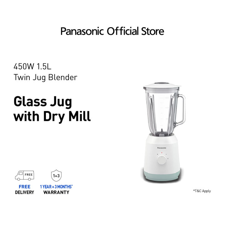 Panasonic 1.5L Glass Blender MXEX1561WSP Lazada Singapore
