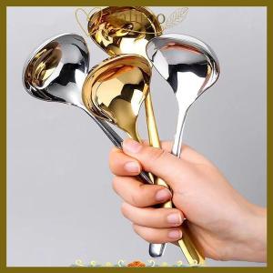 [Valitoo] Stainless Steel Big Head Round Spoon Net Red en Dinner Long Handle Stirring Dessert Spoons For Kitchen Accessories Gadgets