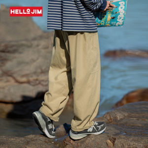 HELLO JIM Korean seluar panjang lelaki Casual seluar cargo Pants For Men loose Straight leg pocket overalls Cargo Pants Men 2022 New Style JA2132