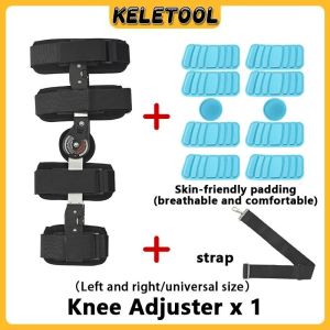 Hinged Knee Brace 0-120 Degrees Adjustable Leg Support Lining Joint Fixator For Fracture Recovery