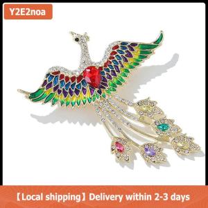 【Local shipping】 Thời trang Rhinestone bay Phượng trâm cài cho phụ nữ quần áo áo trang sức accessries Quà Tặng