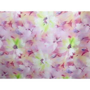 ผ้าเมตร ผ้าชีฟอง ผ้าชีฟองลายดอก เนื้อนอก หน้ากว้าง 60 นิ้ว หน่วยขายเป็นเมตร ลายใหม่