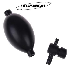 HUAYANG01 [HOT FASHION] สีดำยางเลือดความดัน sphygmometer ปั๊มปรับหลอดไฟวาล์วอุปกรณ์เสริม