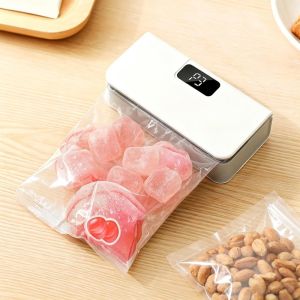 TQS Mini Bag SealerRechargeable Type C Sealer with LED DisplayHeat Sealer and Cutter with 6 Adjustable Gears