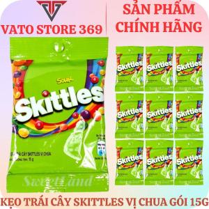 Kẹo trái cây SKITTLES vị chua gói 15g