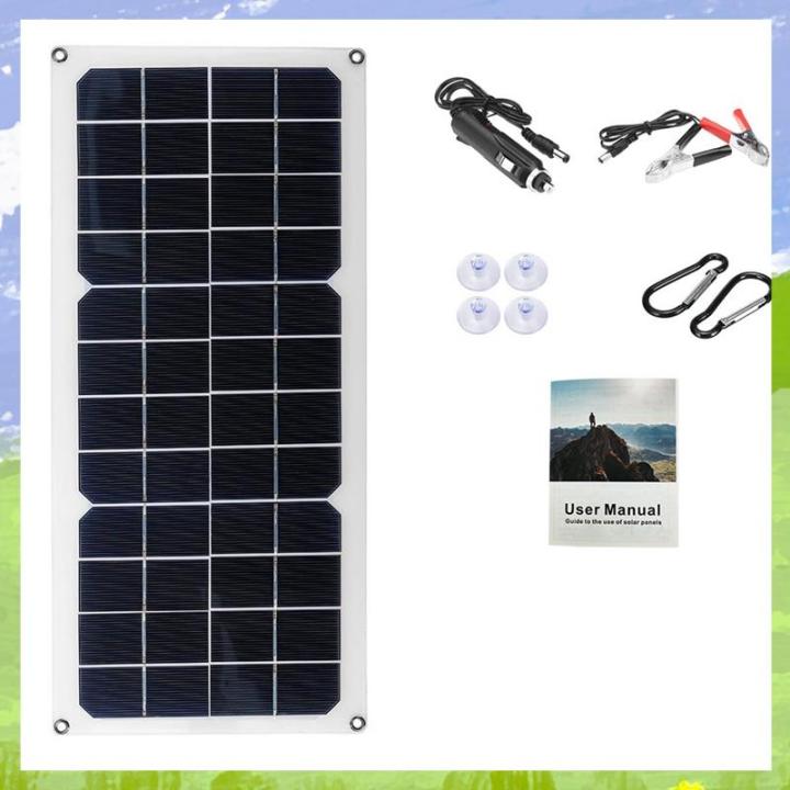 (GYIT) 12V 30W Solar Panel Car Van Boat Caravan Trickle Portable ...
