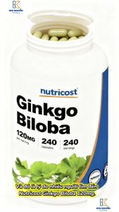 Nutricost Ginkgo Biloba 120mg – Hỗ Trợ Tuần Hoàn Não Tăng Cường Trí Nhớ & Khả Năng Tập Trung ✔ Hỗ trợ duy trì sự minh mẫn đặc biệt ở người học tập và làm việc cường độ cao. ✔ Hỗ trợ sức khỏe hệ thần kinh và chức năng nhận thức.